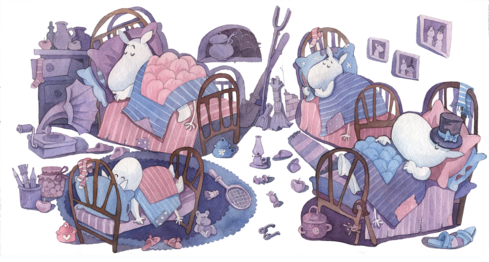Зимний сон муми-троллей (источник фото: https://illustrators.ru/uploads/illustration/image/474962/main_474962_original.png)