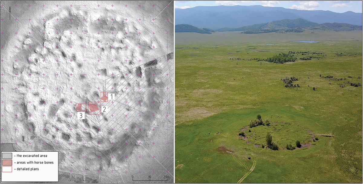 Памятник Туннуг 1 в виде цифровой модели рельефа.