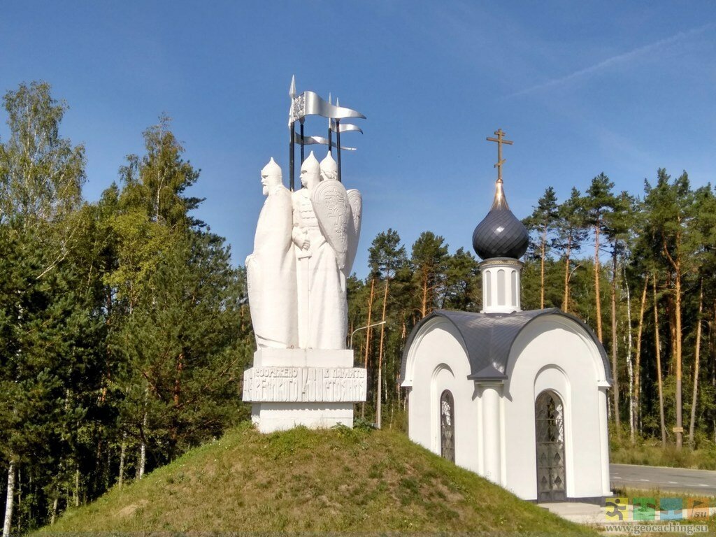Памятник Стоянию на Угре в Калужской области. 