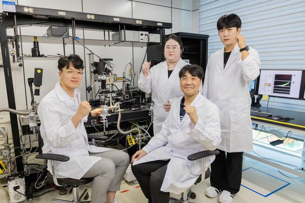 На фотографии изображены доктор Дэхо Ким и доктор Джонг Хван Пак из KERI (в первом ряду слева) и два члена исследовательской группы, которые помогли разработать технологию микроволновой индукции для этого исследования. (Источник: Корейский научно-исследовательский институт электротехнологий) 
