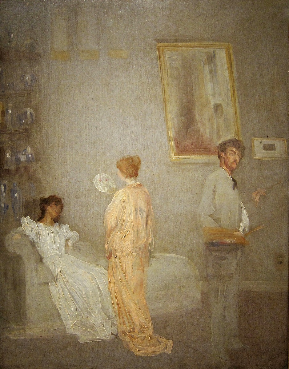 Джеймс Уистлер. "Уистлер в своей студии". 1865 год.