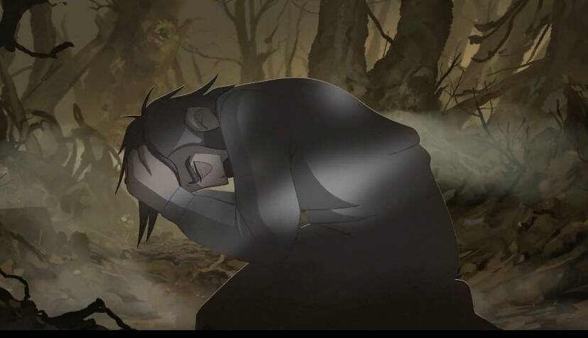 Кадр из анимационного фильма о том, как деменция украла то самое "жить долго и счастливо" у семейной пары.