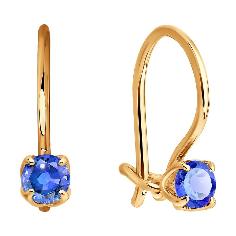 Серьги SOKOLOV из золота с сапфирами