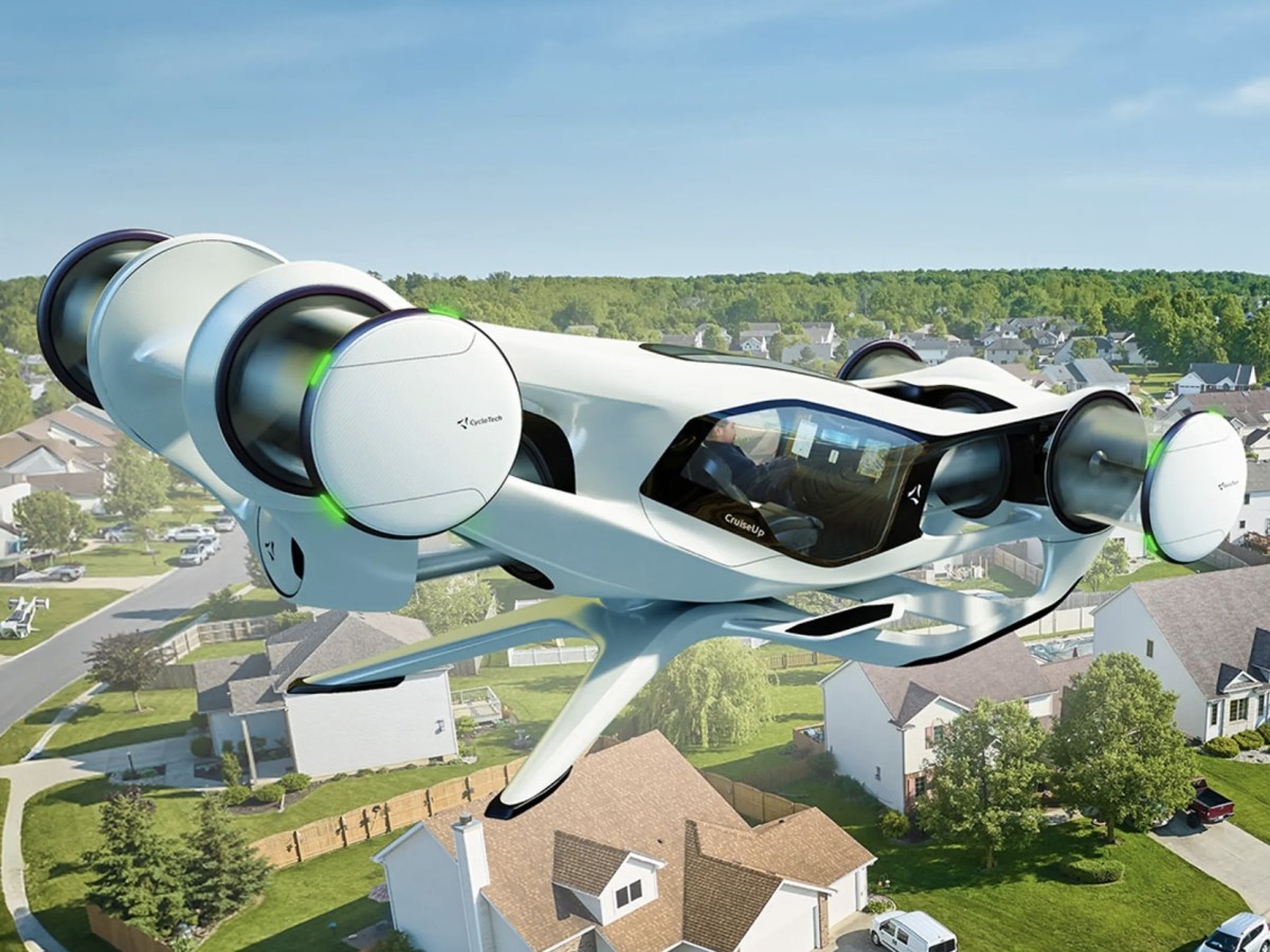    Летающий электромобиль BlackBird выделяется необычным дизайном