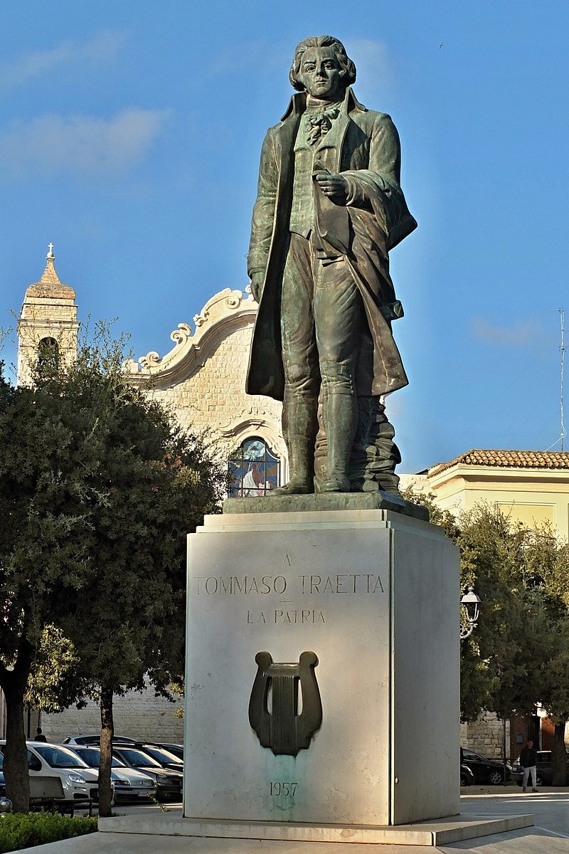 Памятник Т. Траэтте в г. Битонто (итал. Bitonto)