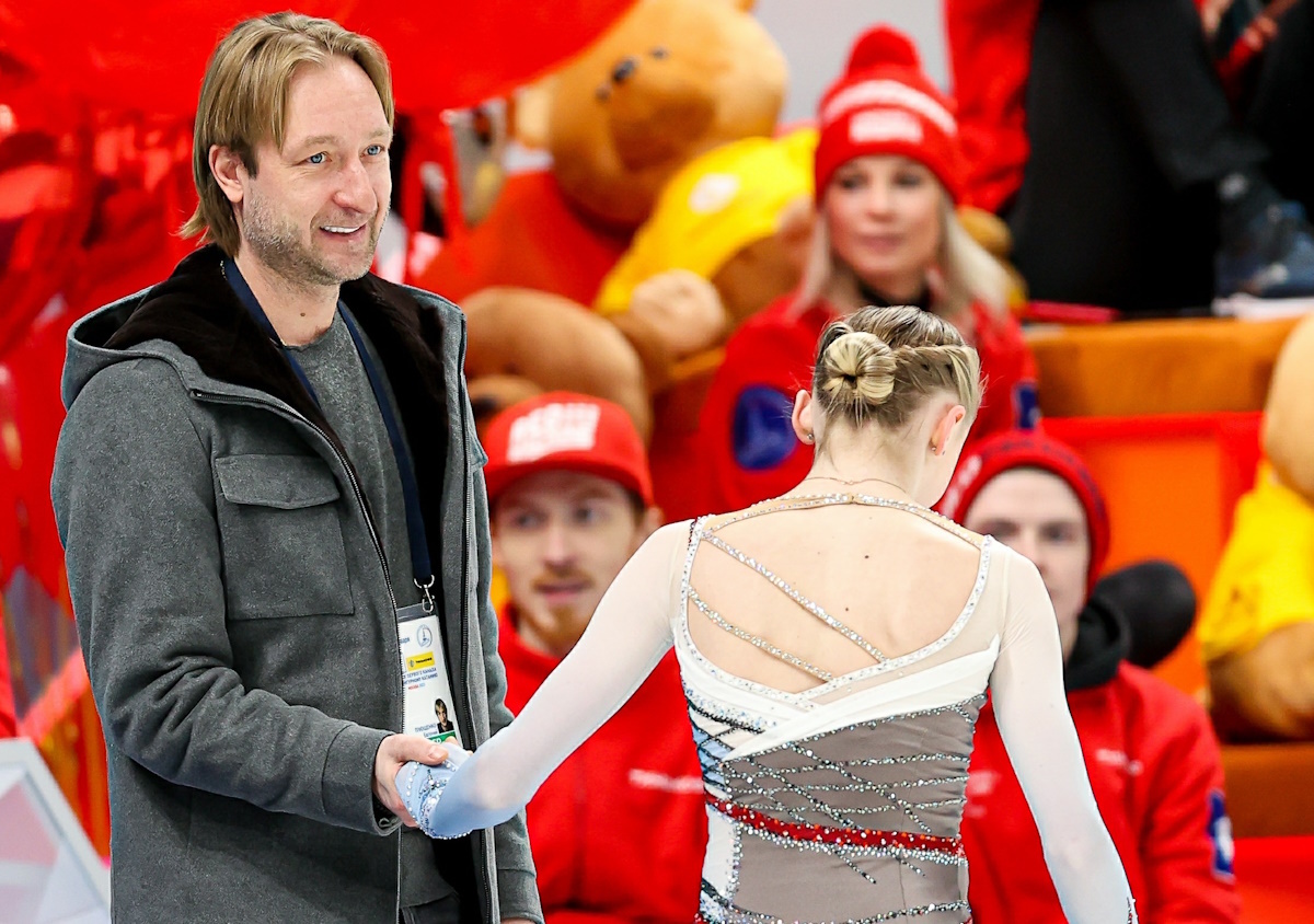 Евгений Плющенко и Софья Муравьева. Фото: GLOBAL LOOK PRESS