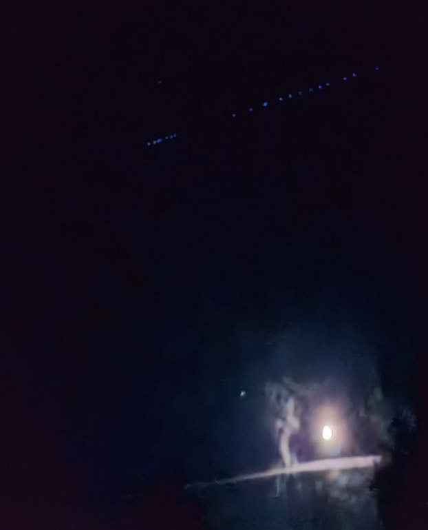 В небе в Подмосковье, Рузский район 10.11.2024г. время 18:40