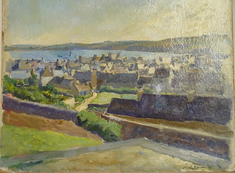 Бенуа Николай Александрович. Пейзаж. Вид на бухту в Камаре-сюр-Мер. 1925. ГМЗ "Петергоф"