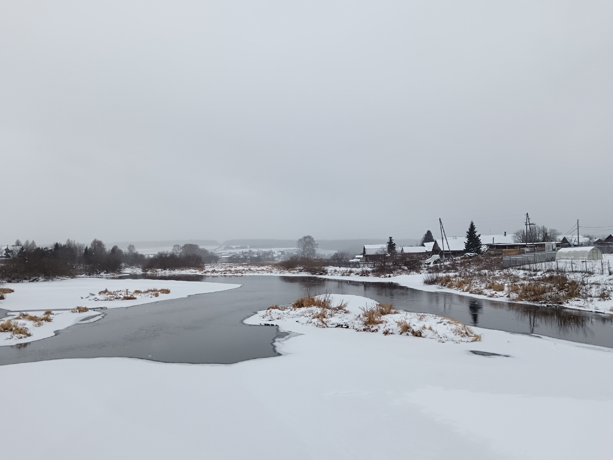 Р. Чусовая в зимнем обличье