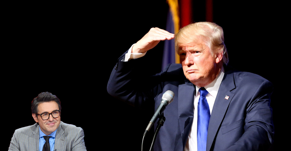 Коллаж "Телевизионное обозрение" (на фото: Андрей Малахов и Дональд Трамп)