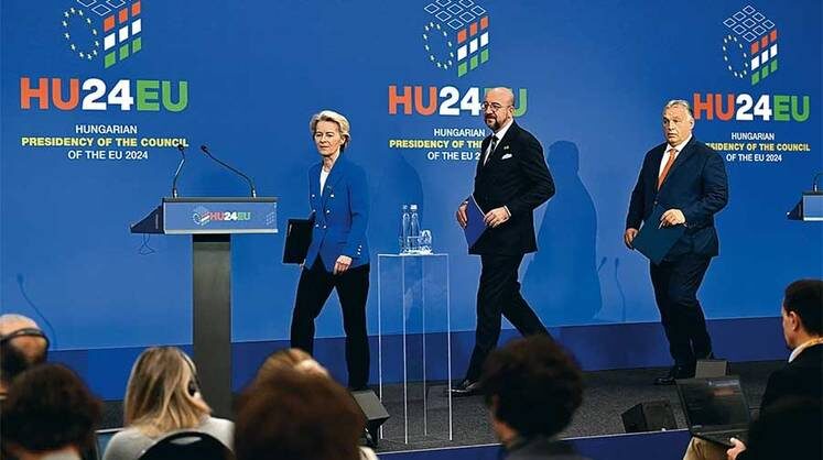    AP/TASS На саммите ЕС в Будапеште политические лидеры обсуждали, как реагировать на результаты выборов в США