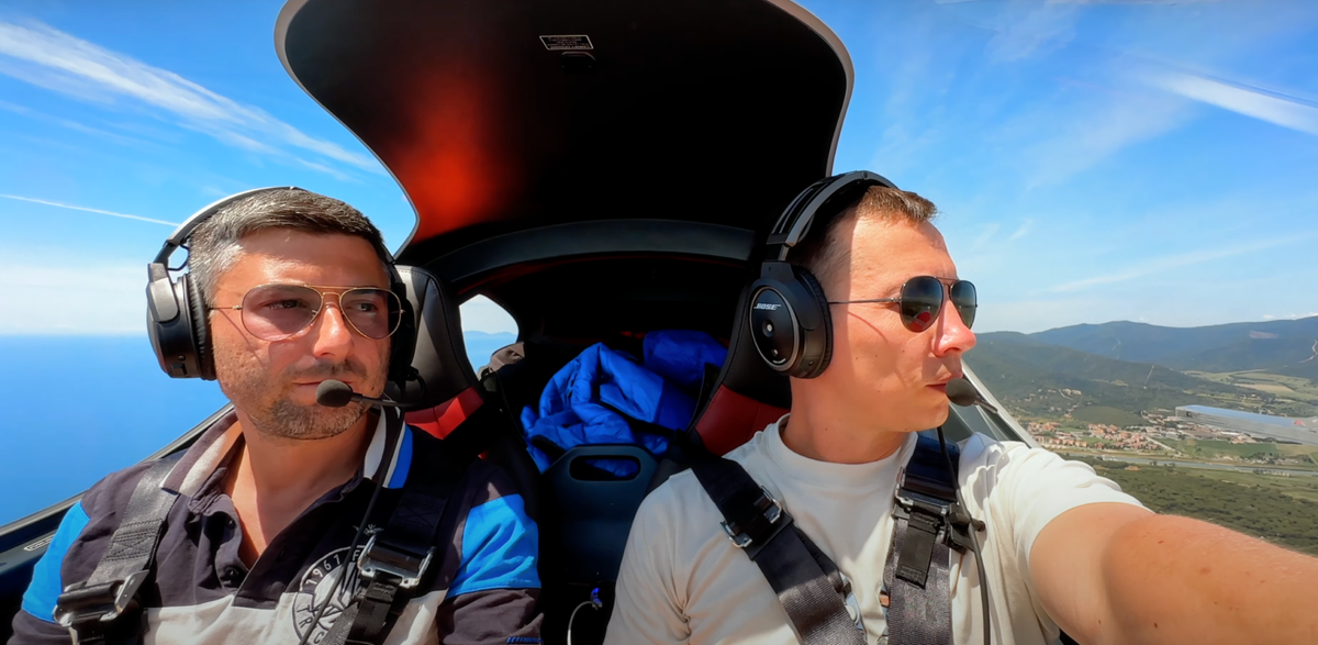 Первый взгляд на Италию с воздуха