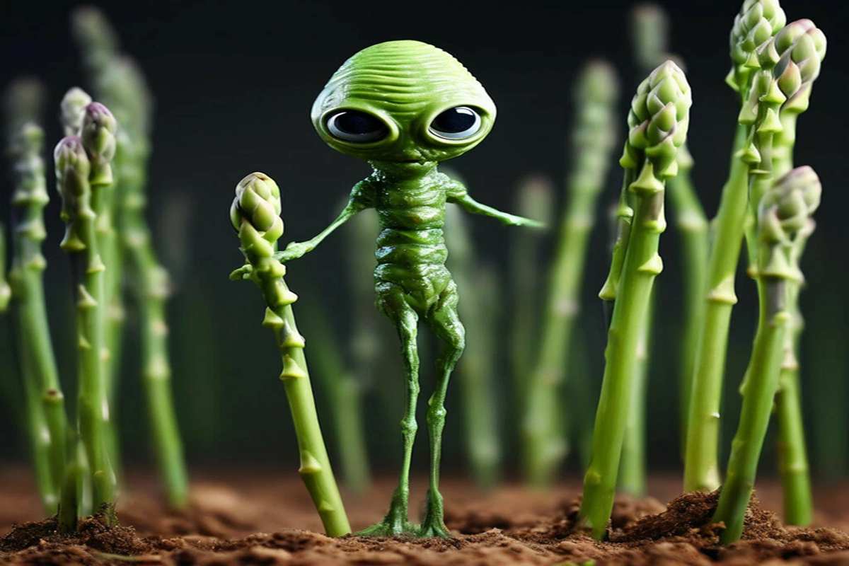 Ученые считают, что на красной планете вполне мог бы расти лекарственный аспарагус. 
Фото: нейросеть shedevrum.ai