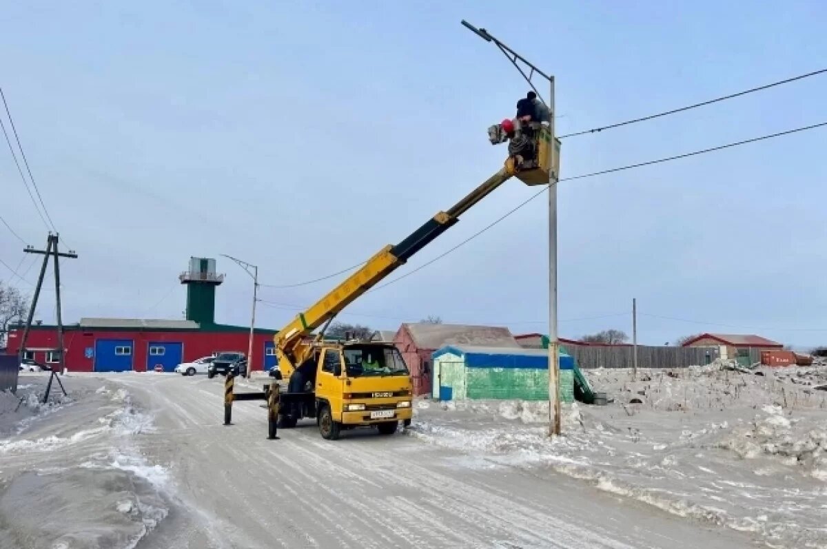    В Усть-Камчатске восстанавливают сети после мощного циклона