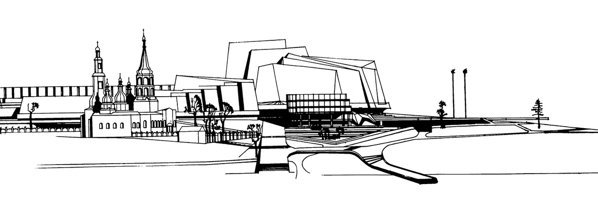 Эскиз театра 
Из архива Е. Григорьевой