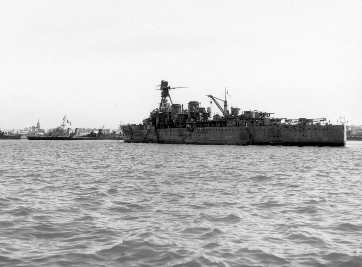 Крейсер "Примоге" в Касабланке