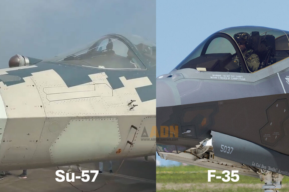 Су-57 против F-35: россияне не соблюдают базовые принципы скрытности (из социальных сетей / Роб Шенк) 