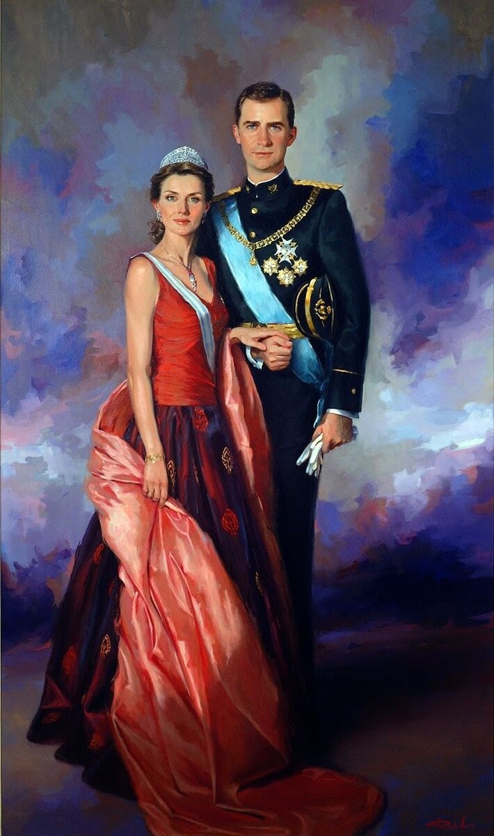 Он первым из современных испанских живописцев был удостоен высокой чести написать портрет Принца и принцессы Астурийских