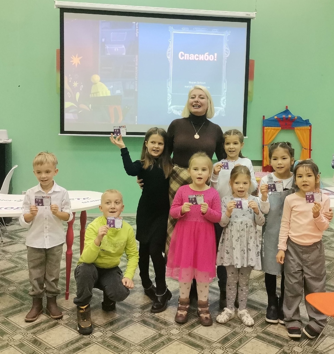 Мария Добрая в Центральной районной детской библиотеки Пушкинского района Санкт-Петербурга  