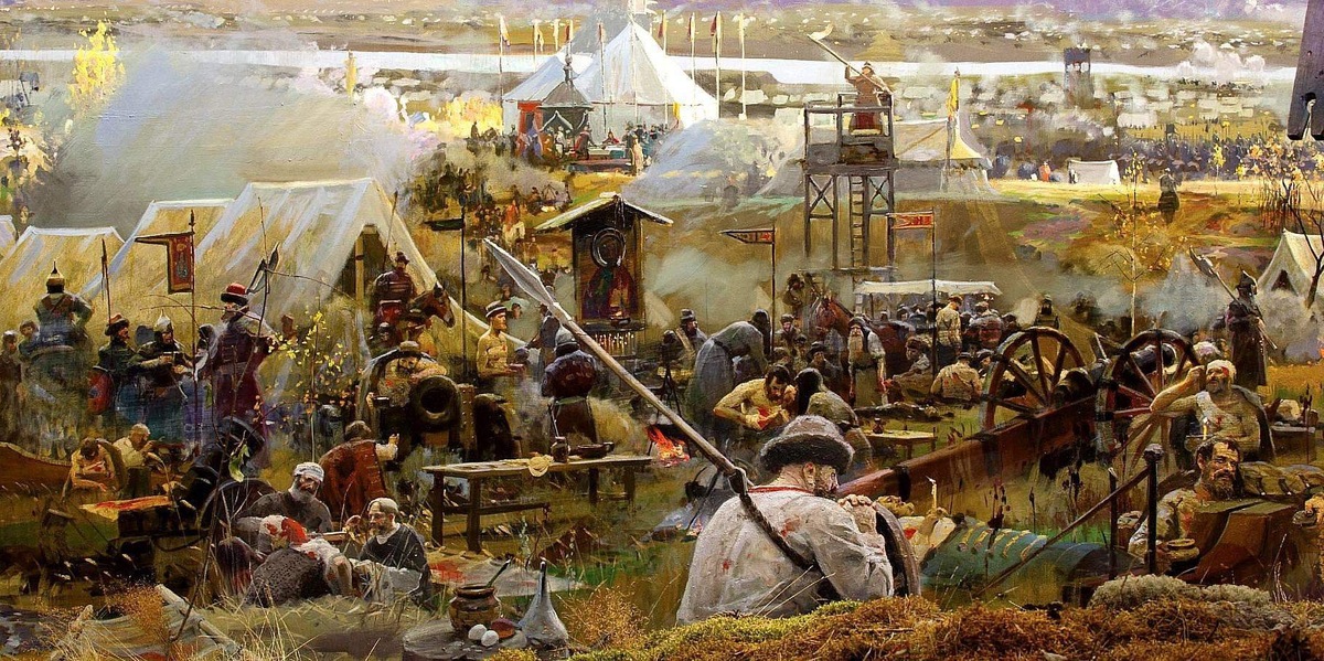 Фрагмент диорамы «Великое Стояние на реке́ Угре», г.Калуга, из открытых источников сети Интернет.