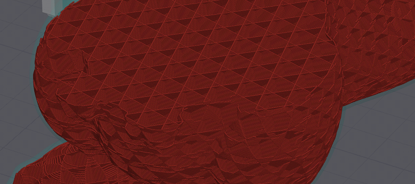 Пример структуры кубического заполнения 