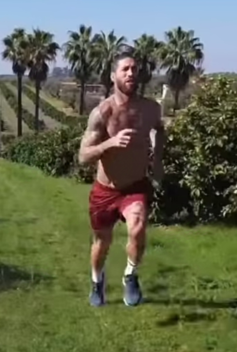 Ноябрь 2024 года. Серхио Рамос на тренировке. Фото: соцсети. 