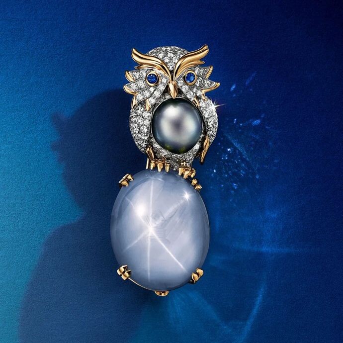 Броши Owl on a Rock — интерпретация Натали Верде броши Жана Шлюмберже Bird on a Rock (3 фото) 