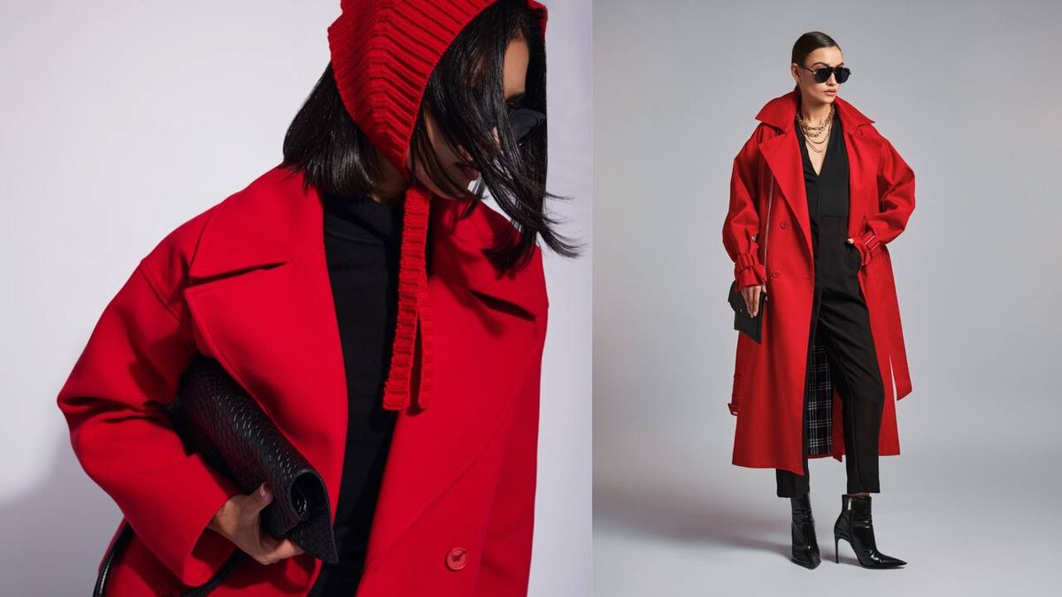 Пальто и плащ  DreamWhite в красном оттенке