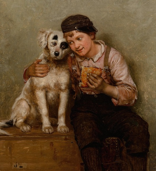 Обед на двоих. Фрагмент. 1894г.