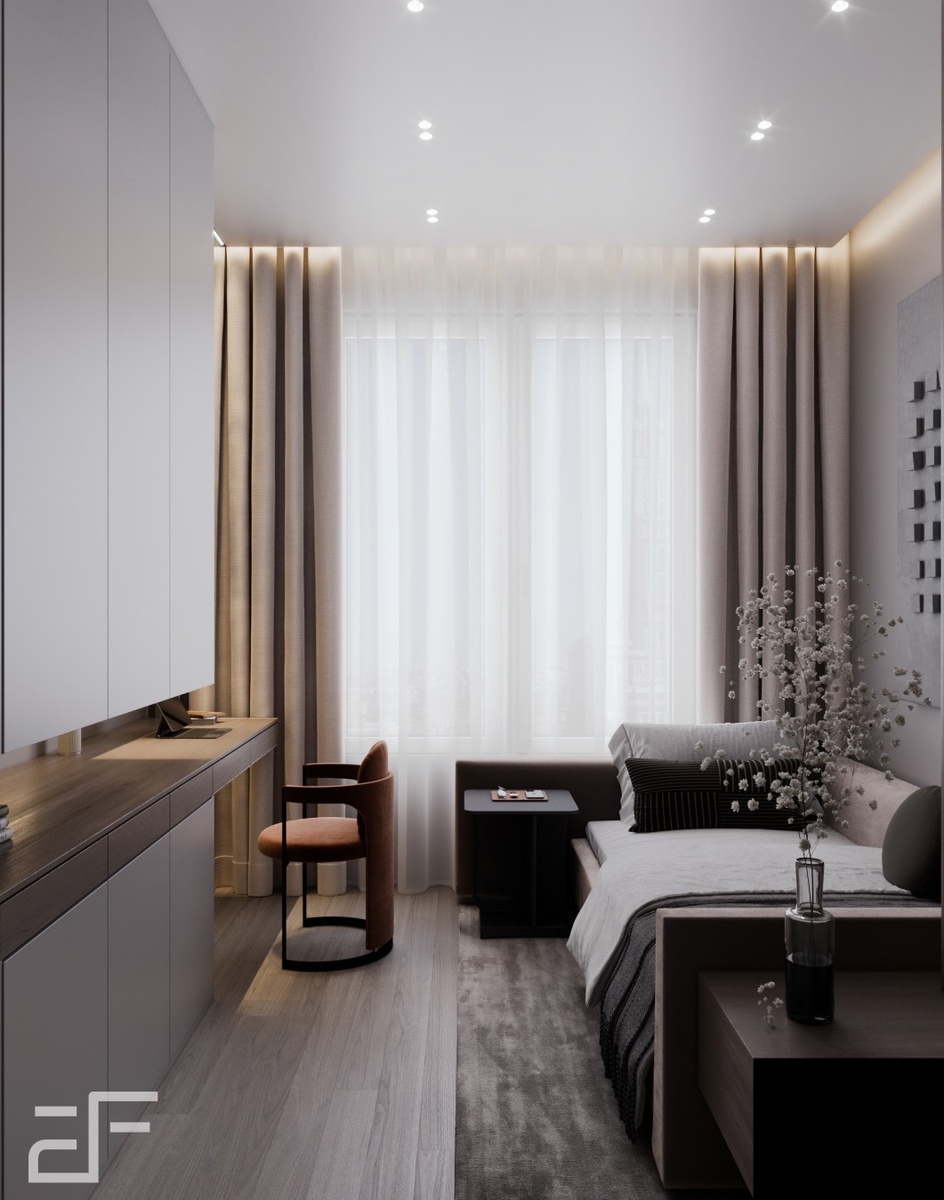 Дизайн интерьера комнаты для подростка в современном стиле