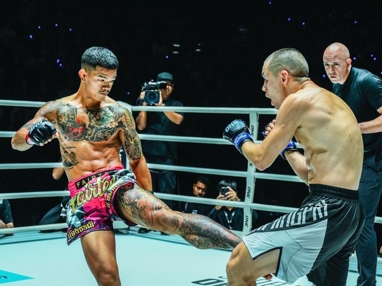     Бой Тагира Халилова. Фото предоставлено пресс-офисом ONE.