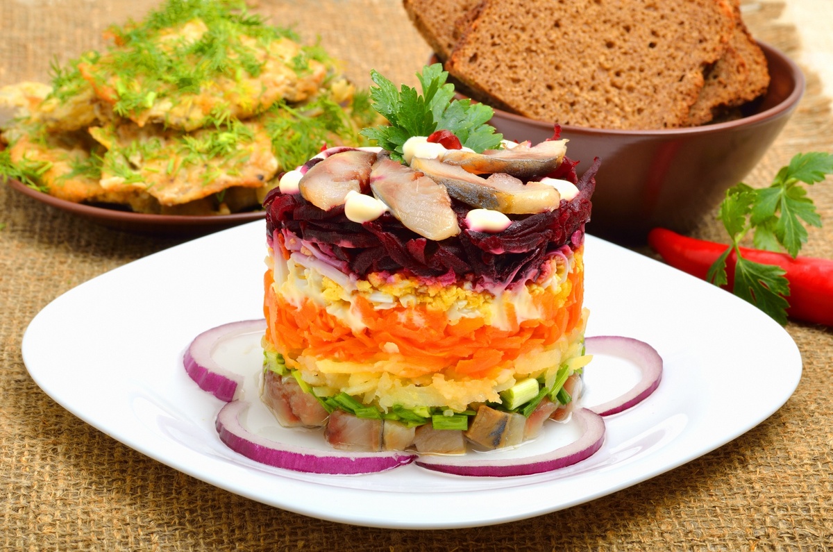 Салат селедка под шубой