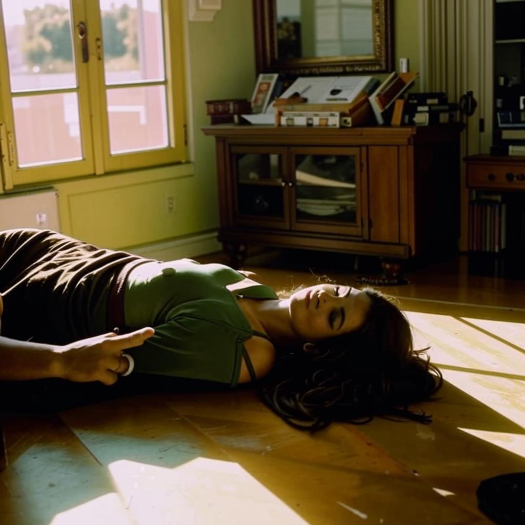 Сьюзен Веласкес после атаки Новых людей. Создано нейросетью Кандинский.