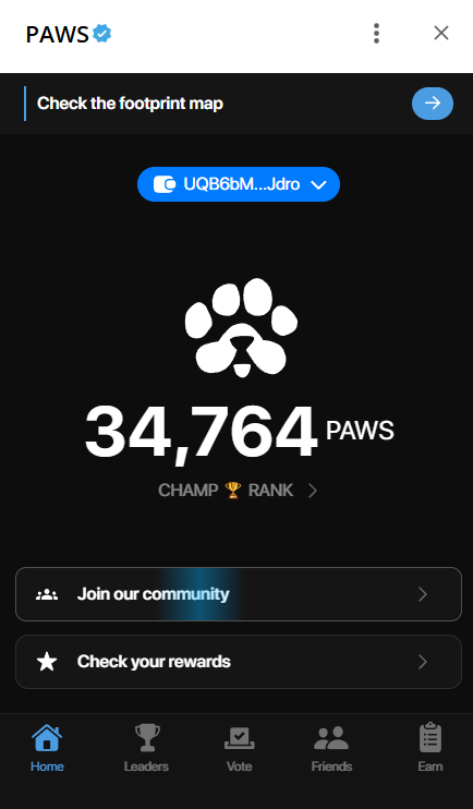 Приложение PAWS с официальной галочкой от Telegram.