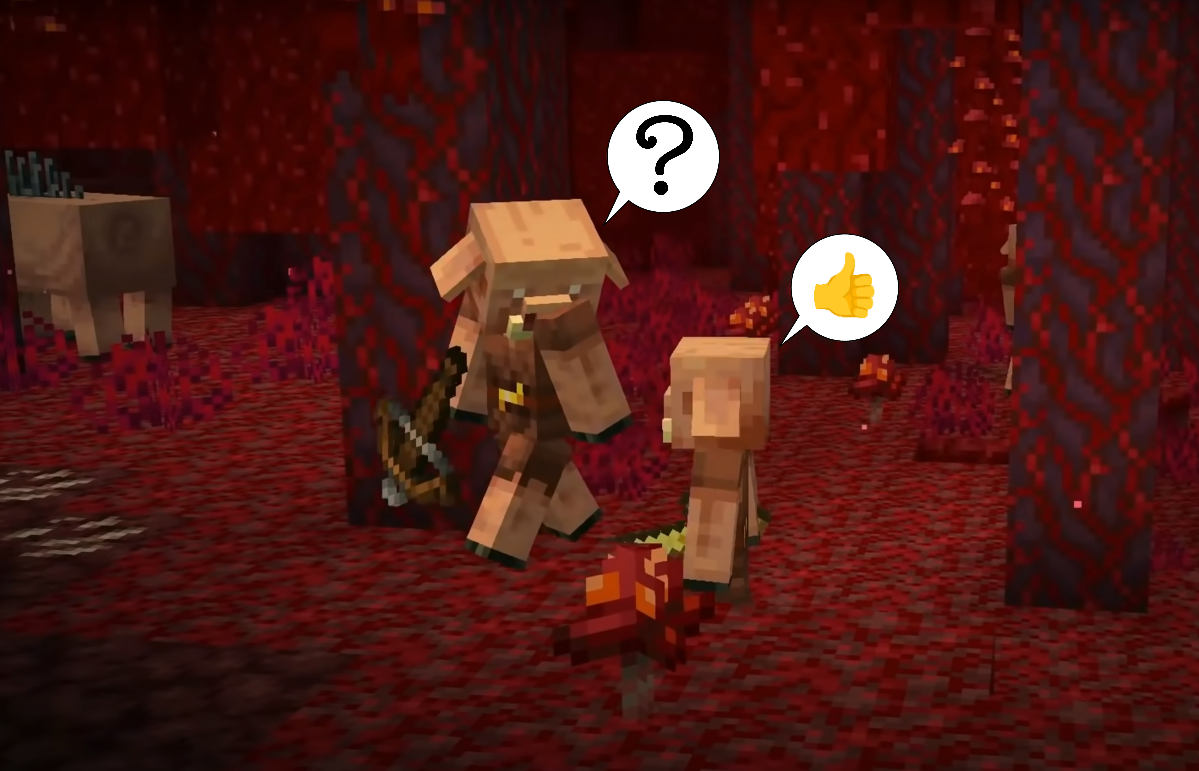 На каких языках разговаривают мобы из Minecraft? 