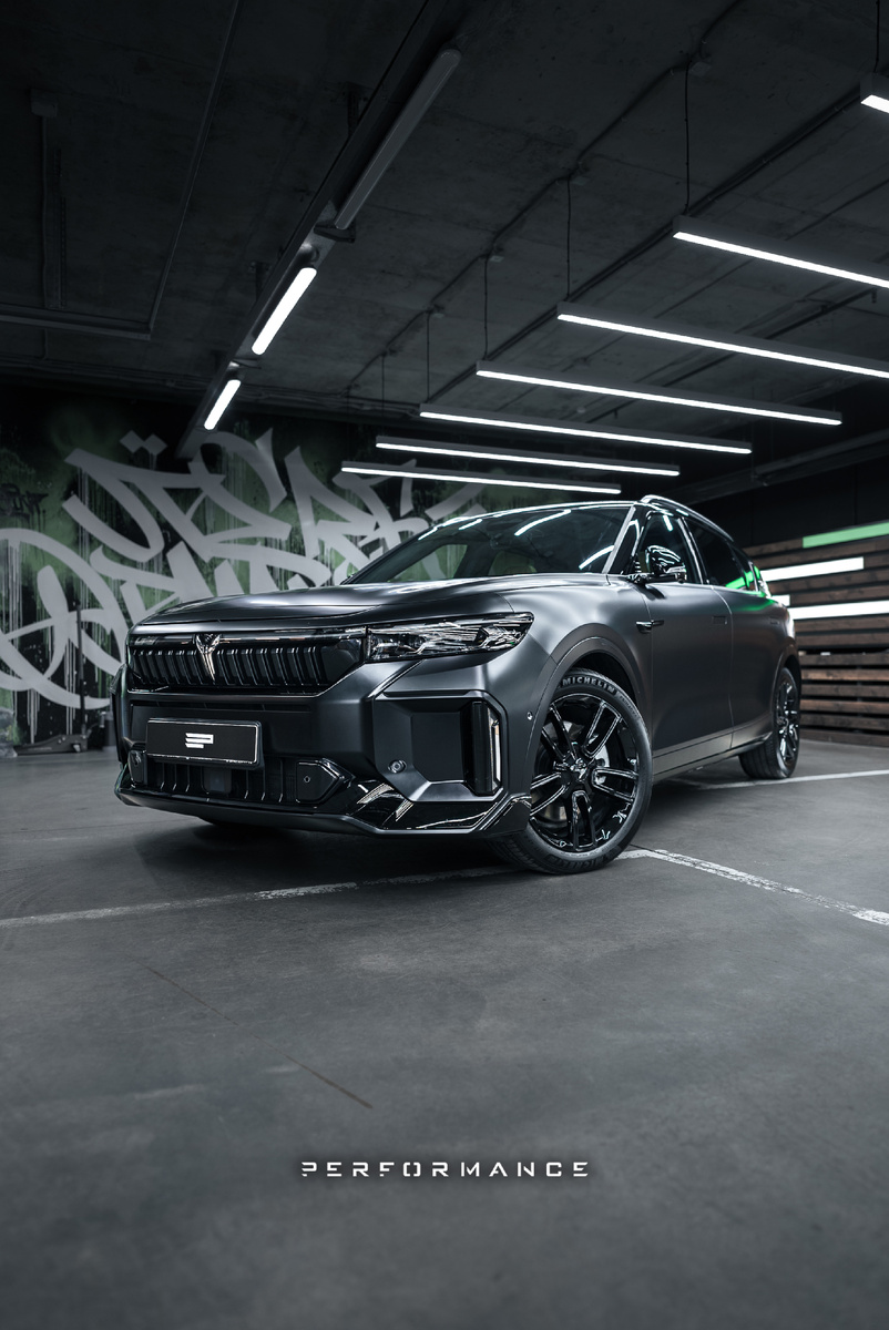 Voyah полная оклейка в прозрачную матовую пленку NAR PPF