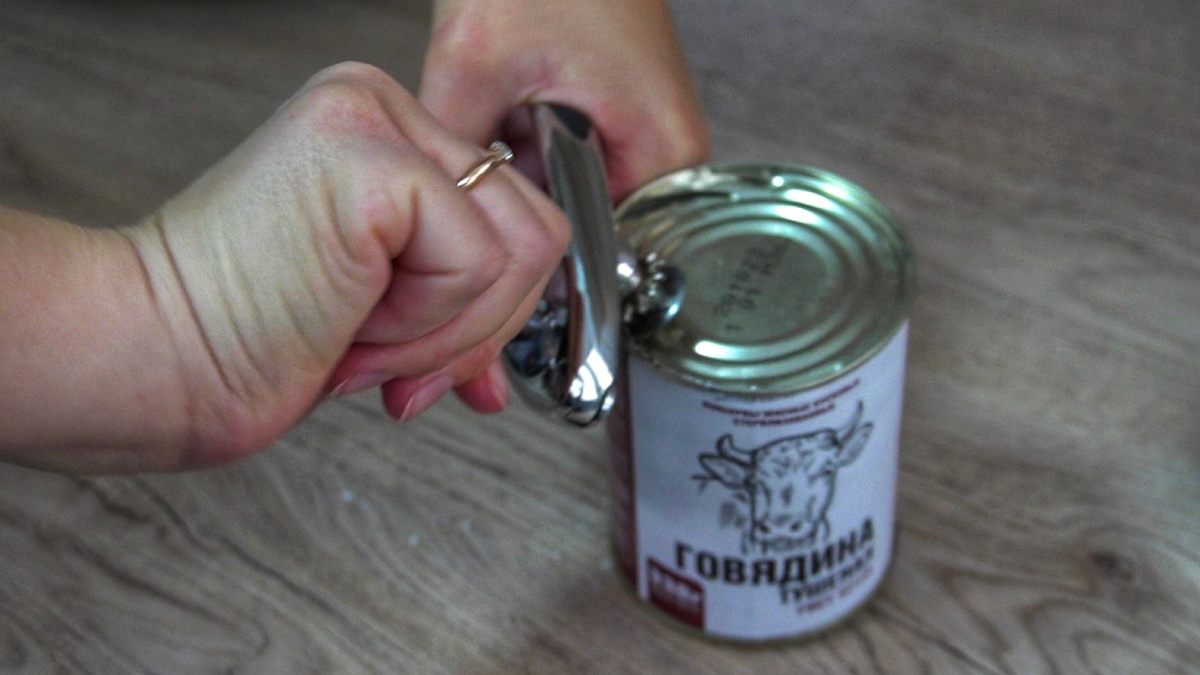 консерва без ключа, открываем инструментом