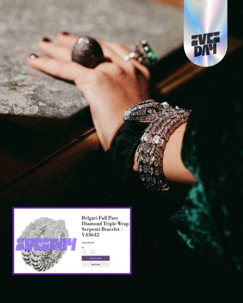    Украшение Ксении Собчак, фото: t.me/zvezdach_mag/21227