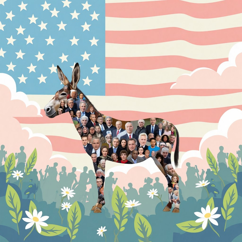 Осел - символ демократической партии США.