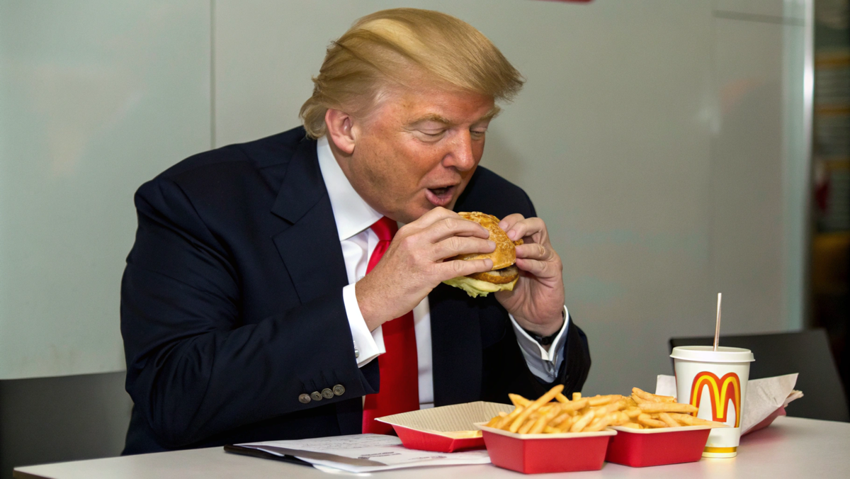 Трамп обожает фастфуд