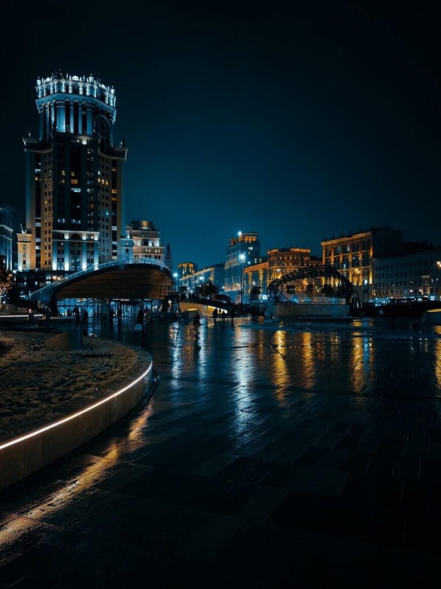 Ночная Москва. Автор фото: Владимир Васильев