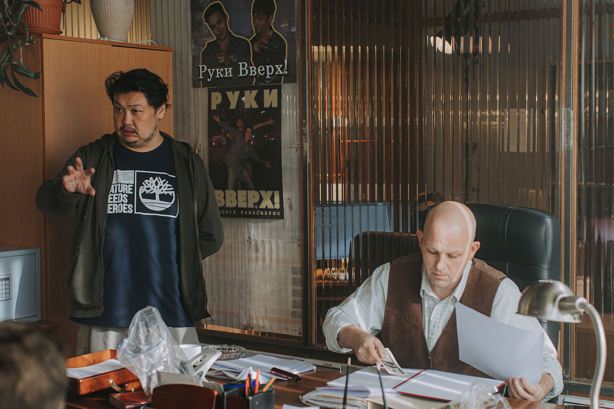    На съемках фильма «Руки вверх!»