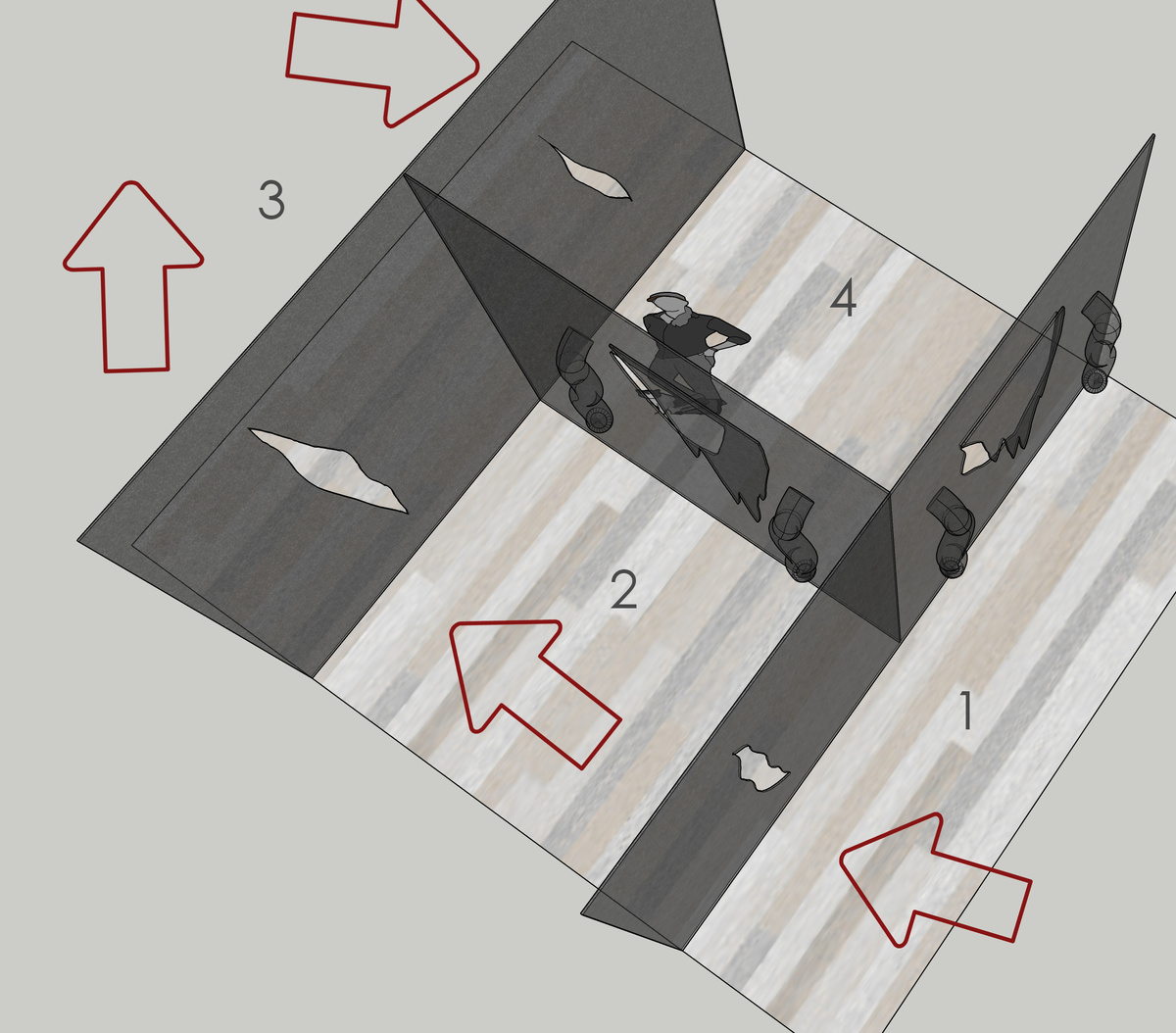 Движение в "черных" стенах