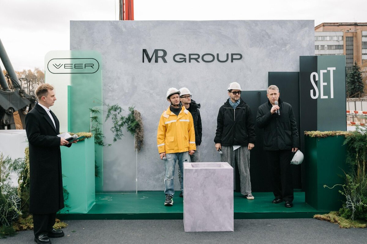 пресс-служба MR Group📷Церемония заливки первого куба бетона в мультиквартале VEER