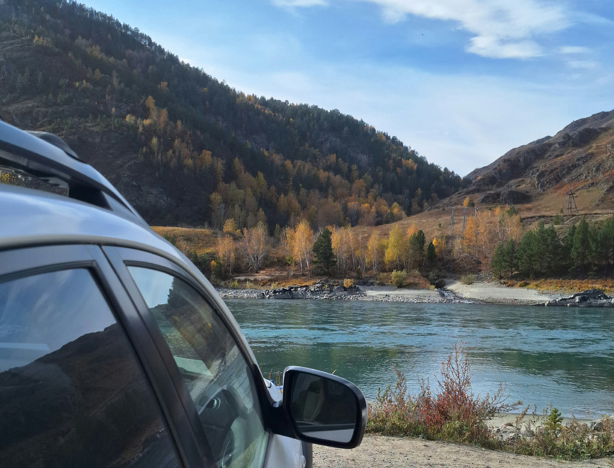 Кусок октябрьского Алтая и кусок виновника полуночности