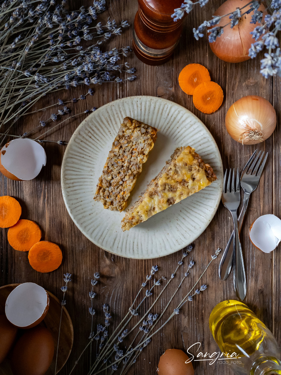 Запеканка из гречки с фаршем