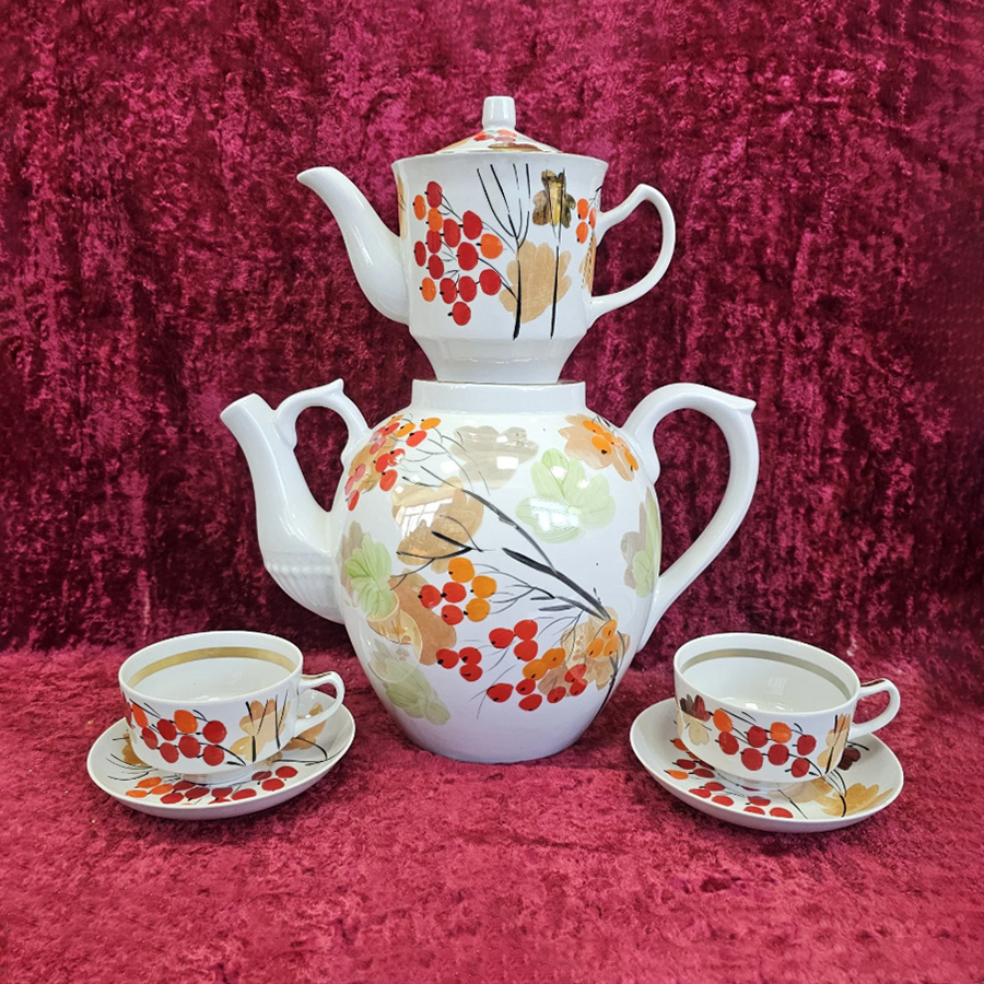 Сервиз «Рябина». 1970-е, Дулёво