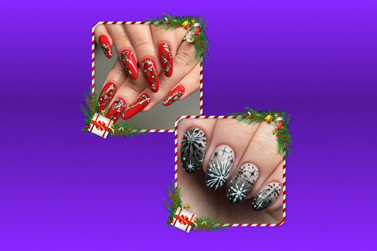     Ручная работа! Новогодний дизайн ногтей для тех, кто хочет оказаться в центре внимания