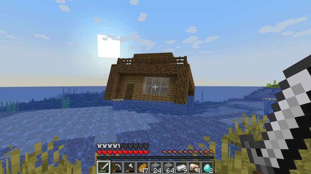 Плавающий дом в Майнкрафт 🏠Игрок поделился необычный историей игры в Майнкрафт. Он вышел из дома всего на 5 минут, когда играл вместе со своим братом и вот что случилось после этого.