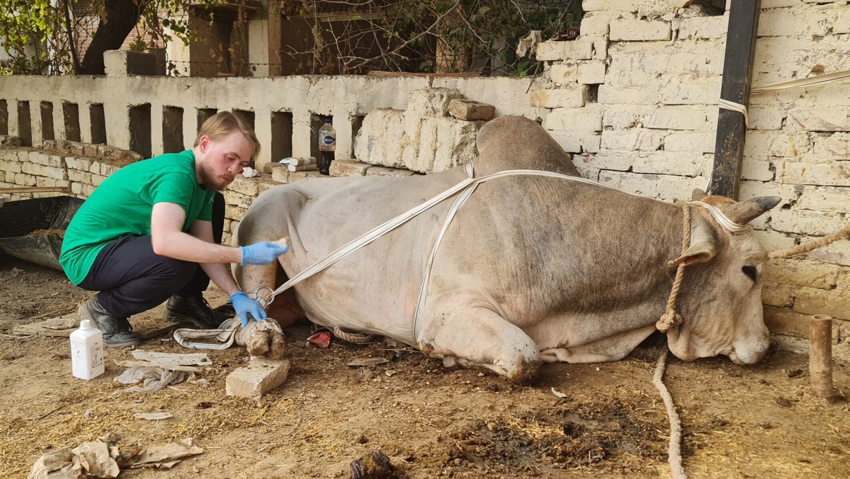    Фото участников "Миссии Добро" в Индии